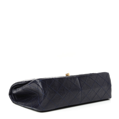Chanel Aged Calfskin Quilted 2.55 Reissue 226 Flap Navy Blue 4 of 10