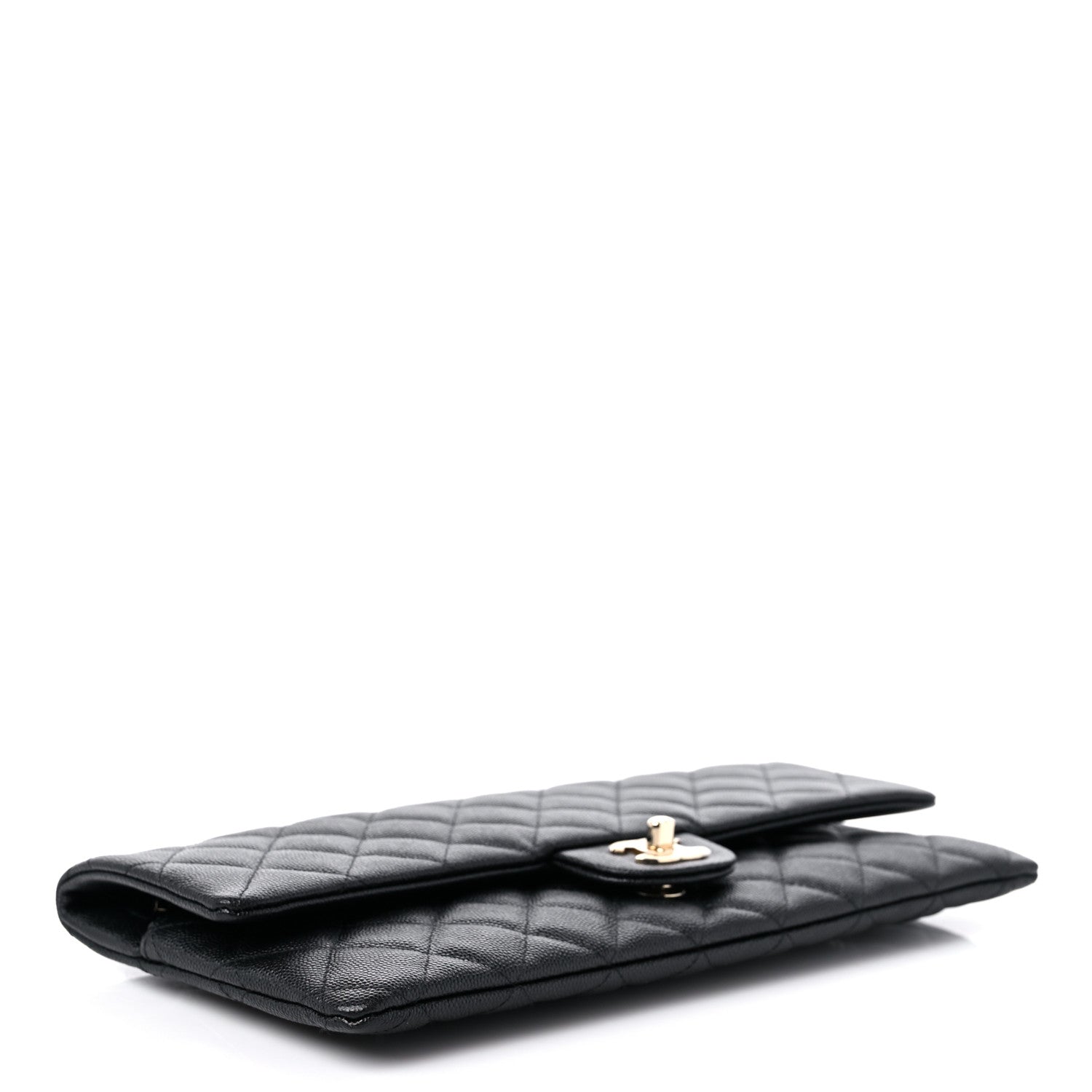 Chanel Caviar Quilted Flap Clutch Black 4 of 11
