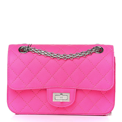 Chanel Goatskin Quilted 2.55 Reissue Mini Flap Fluorescent Pink 1 of 12