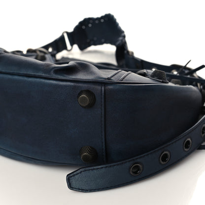 Balenciaga Used Calfskin Small Le Cagole Shoulder Bag Navy 8 of 8