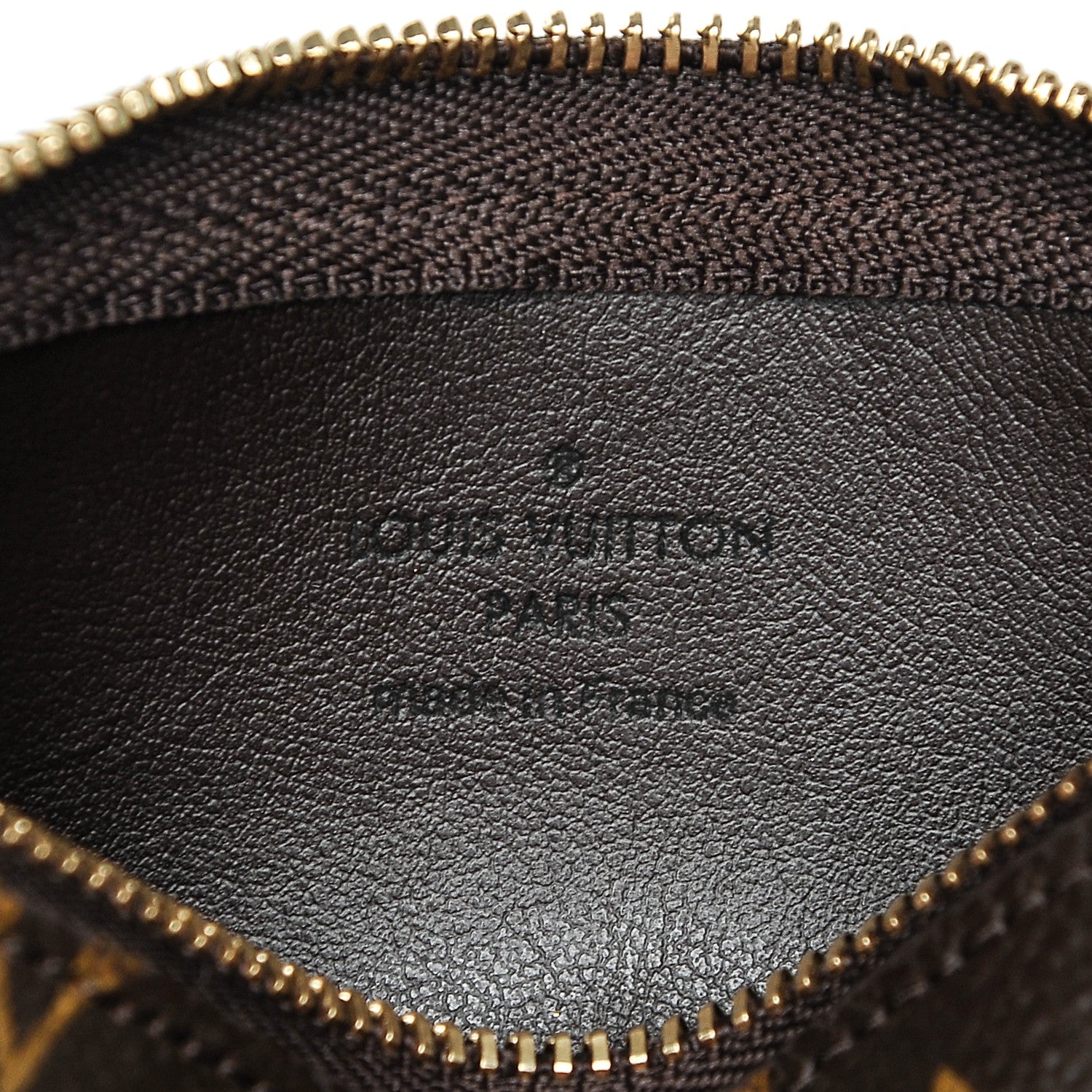 Louis Vuitton Monogram Felicie Chain Wallet Zippered Insert 6 of 6