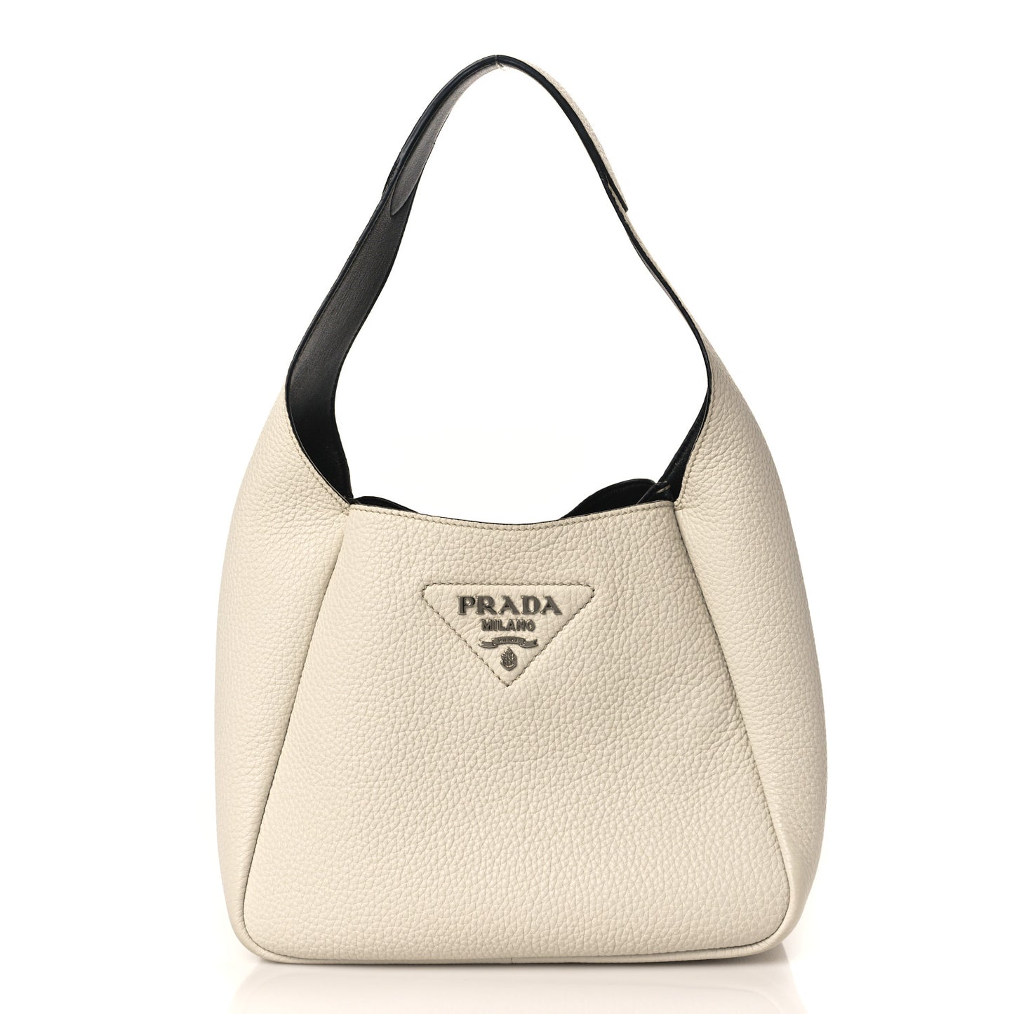 Vitello Daino Soft Small Dynamique Hobo Talco Black