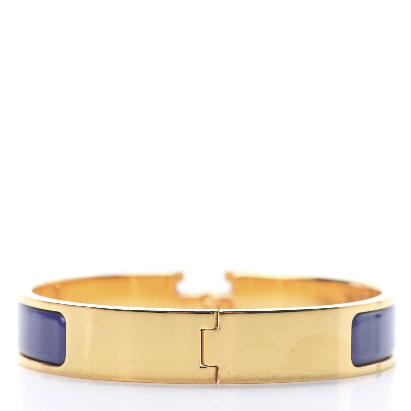 Enamel Narrow Clic Clac H Bracelet GM Bleu Royal