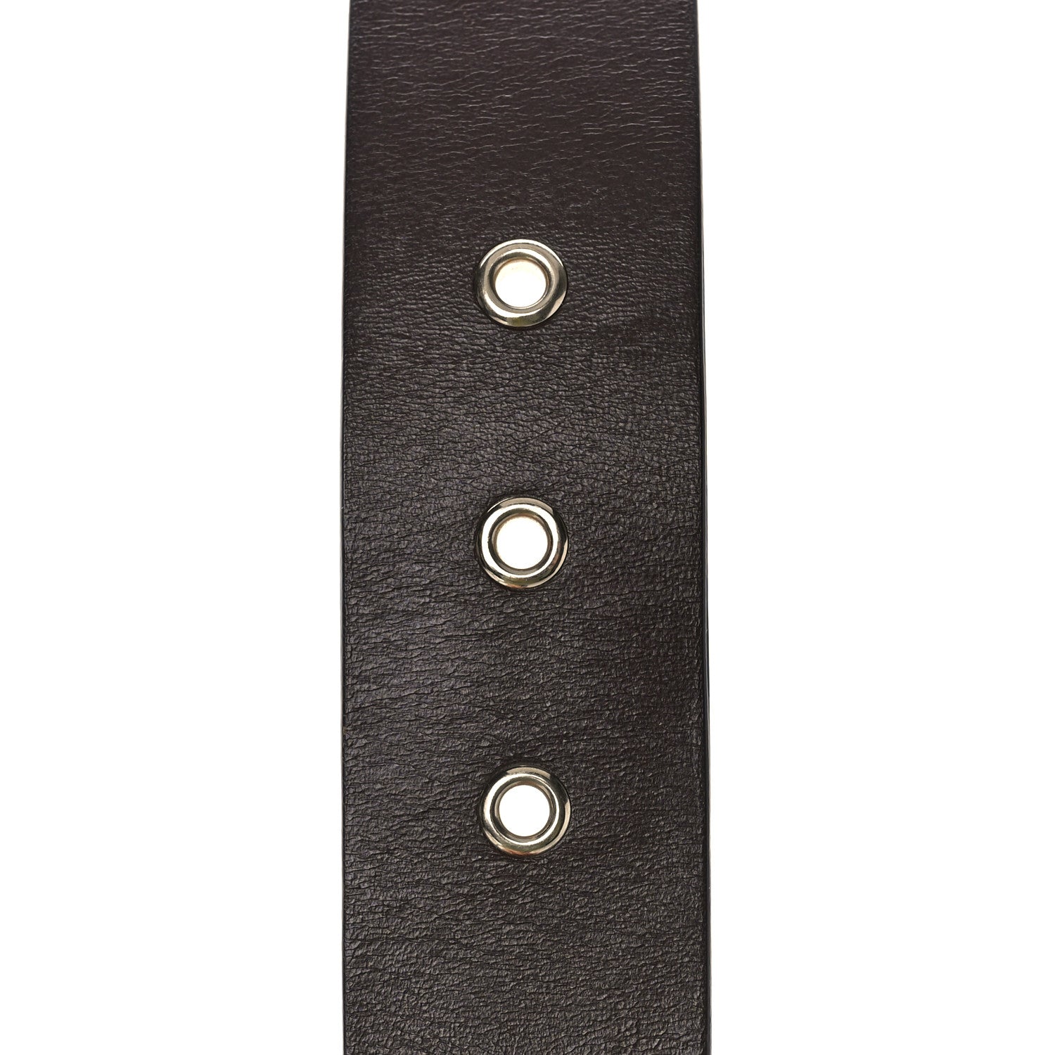Chanel Calfskin Cross Stitch Grommet Belt 90 36 Brown 5 of 6