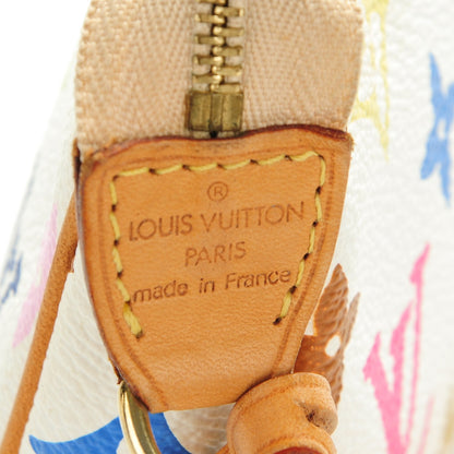 Louis Vuitton Monogram Multicolor Pochette Accessories White 6 of 8