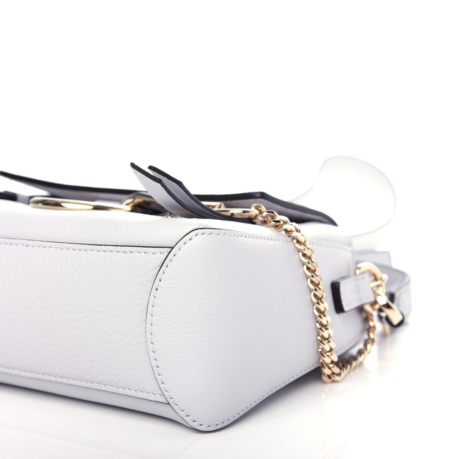 Chloe Calfskin Small Faye Day Shoulder Bag Light Cloud 9 of 10