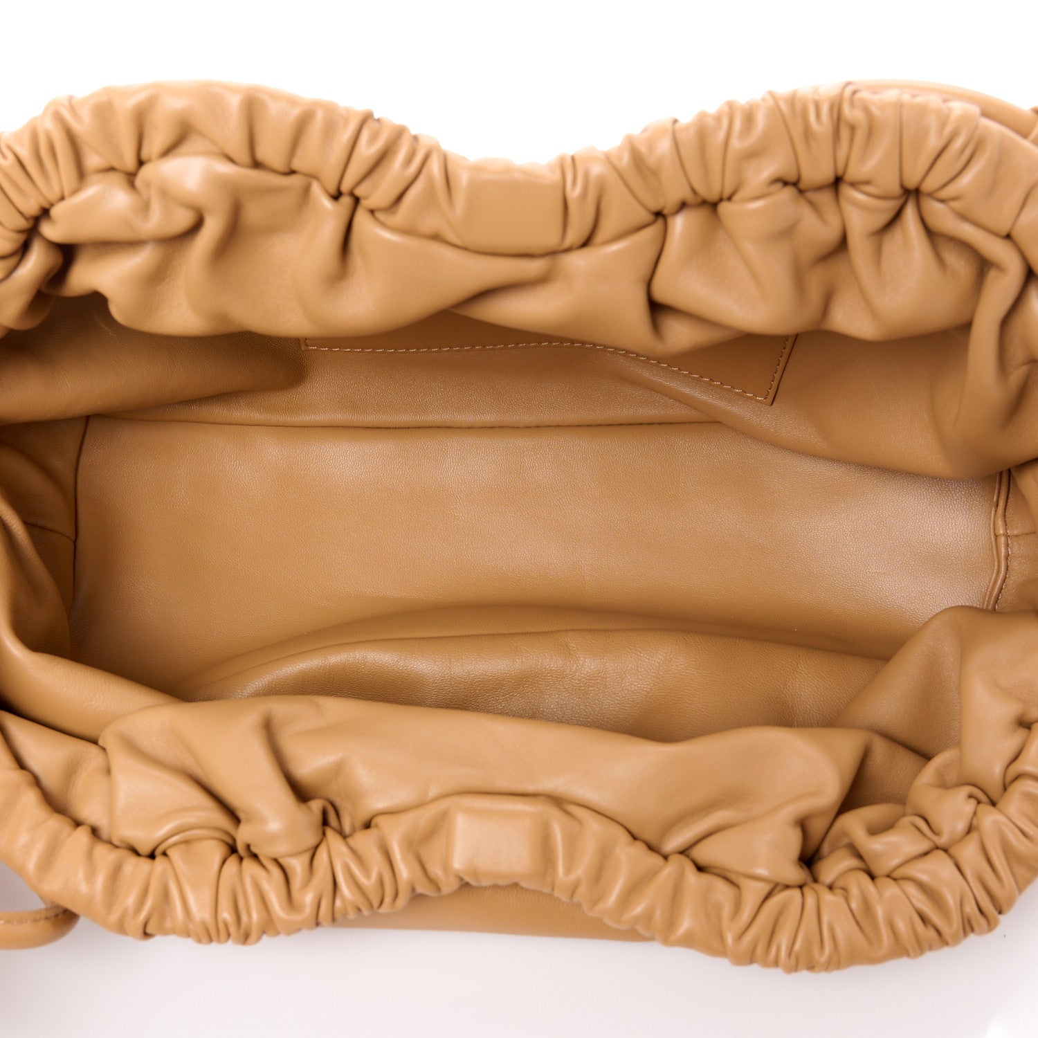 Mansur Gavriel Lambskin Twist Cloud Chain Clutch Caramel 5 of 10