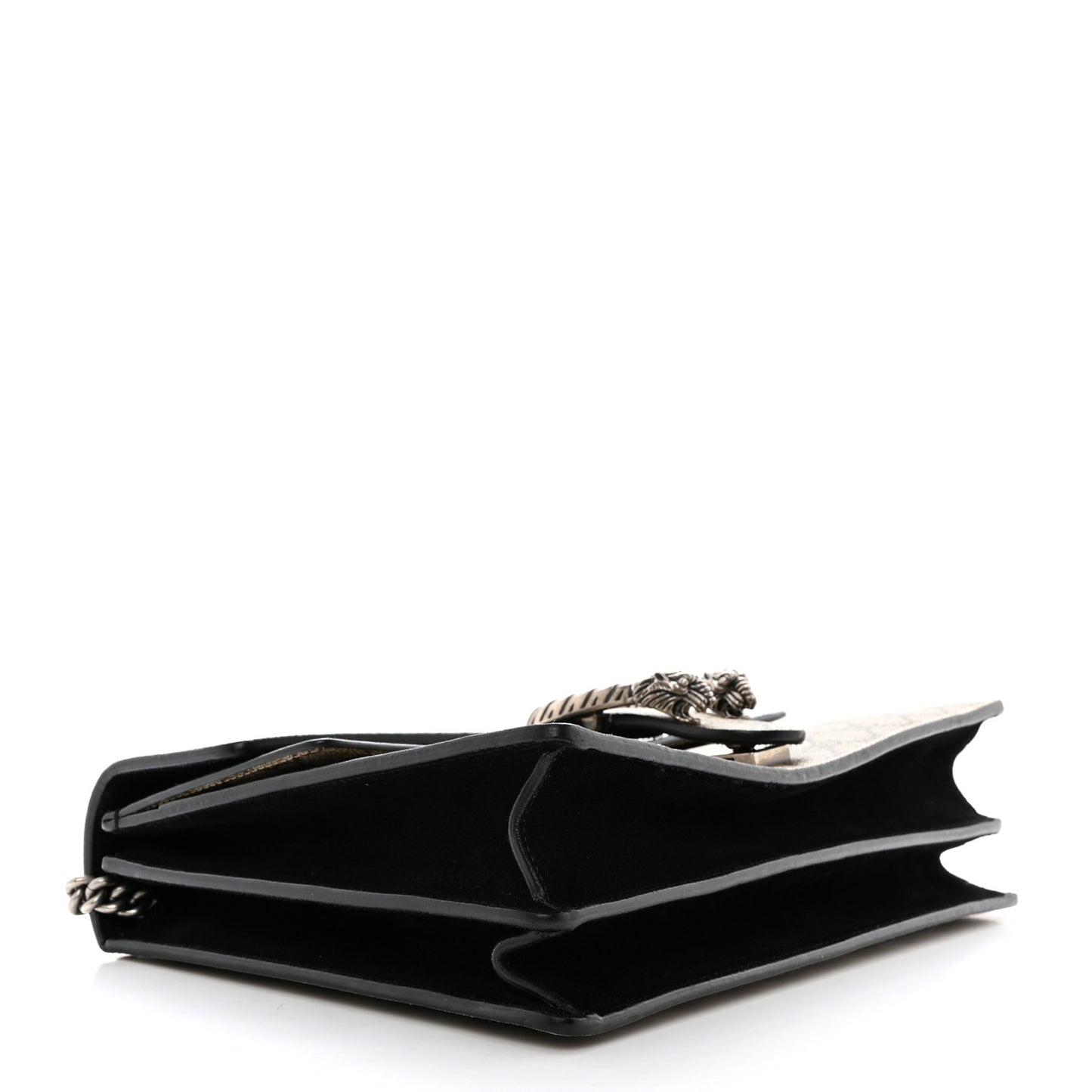 GG Supreme Monogram Medium Dionysus Shoulder Bag Black