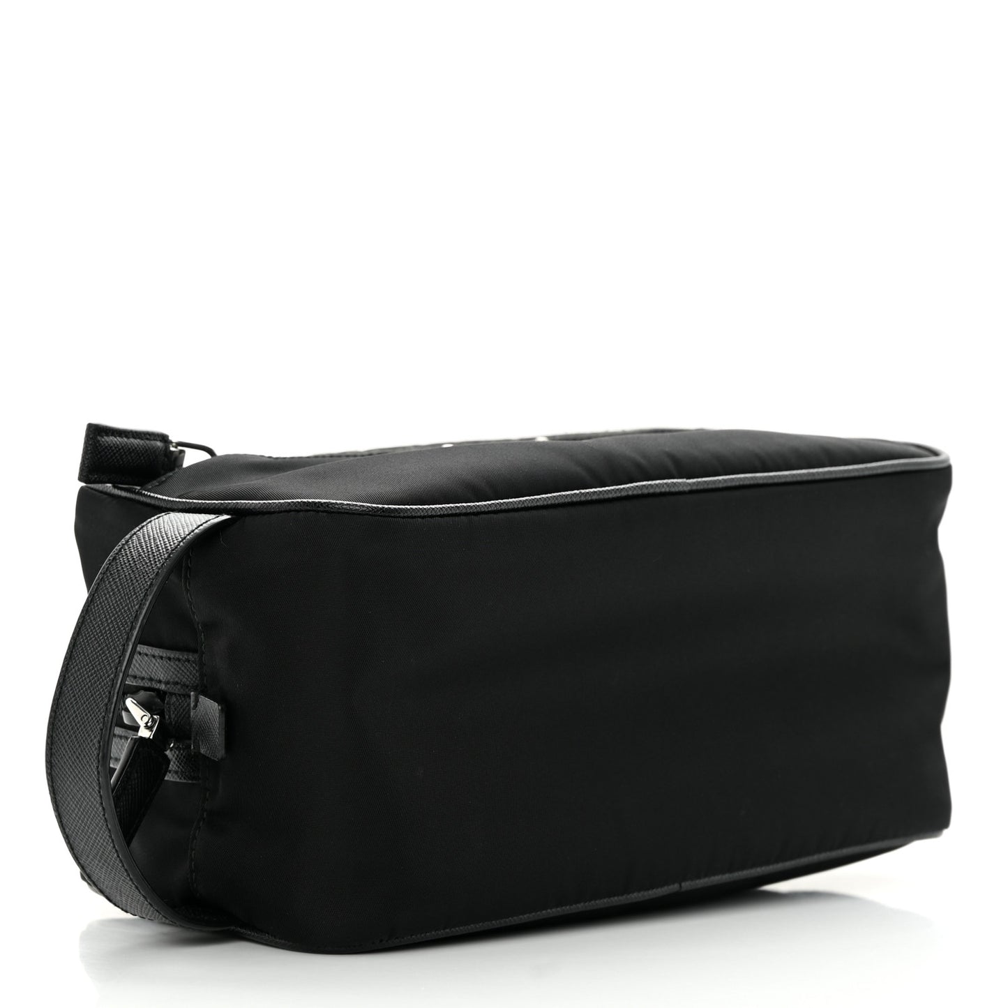 Re-Nylon Saffiano Travel Pouch Black