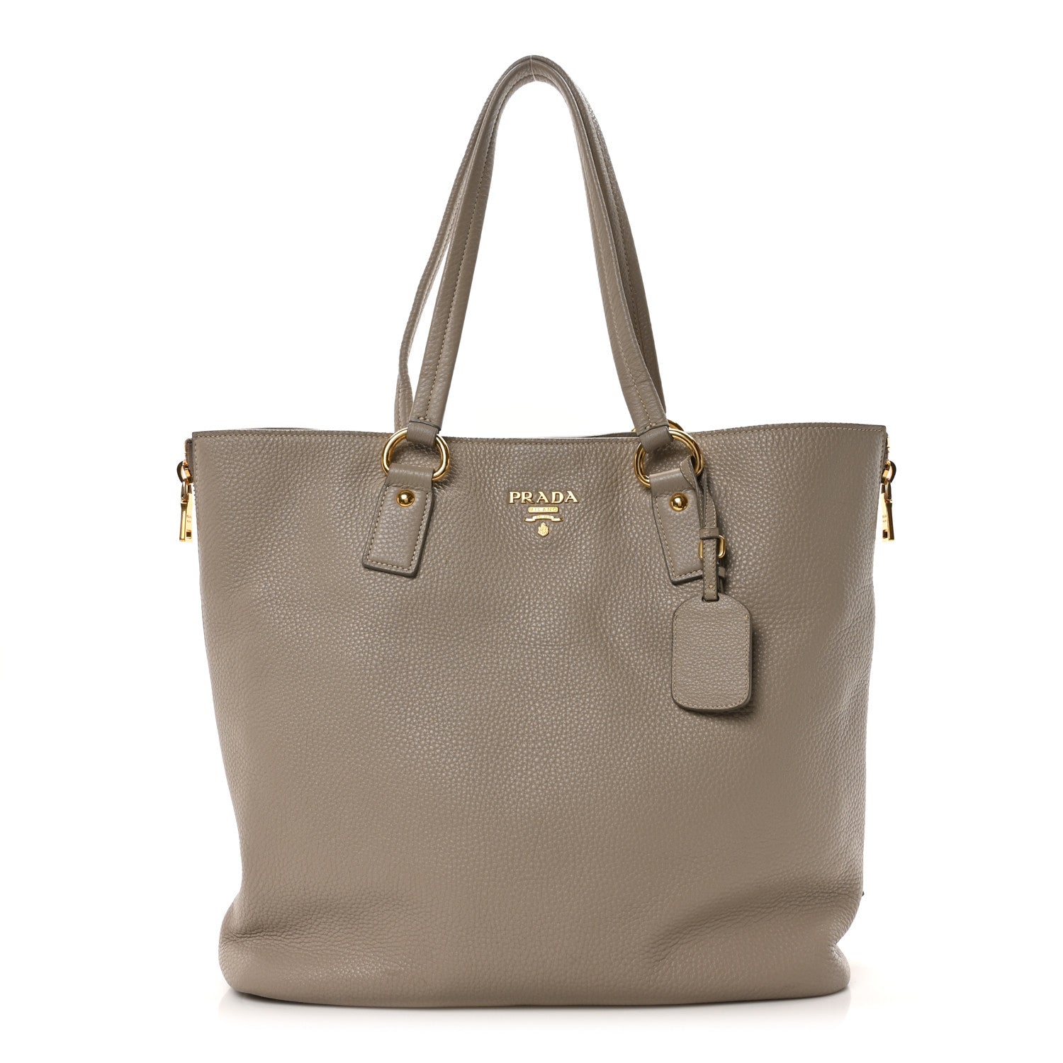 Prada Vitello Phenix Side Zip Tote Argilla 1 of 9