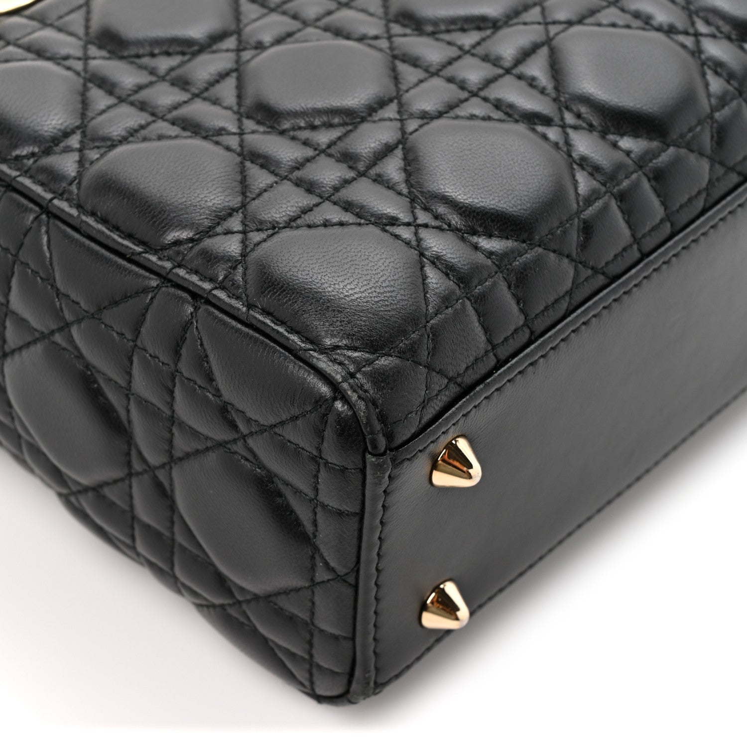Christian Dior Lambskin Cannage Small Lucky Badges My Lady Dior Black 10 of 13