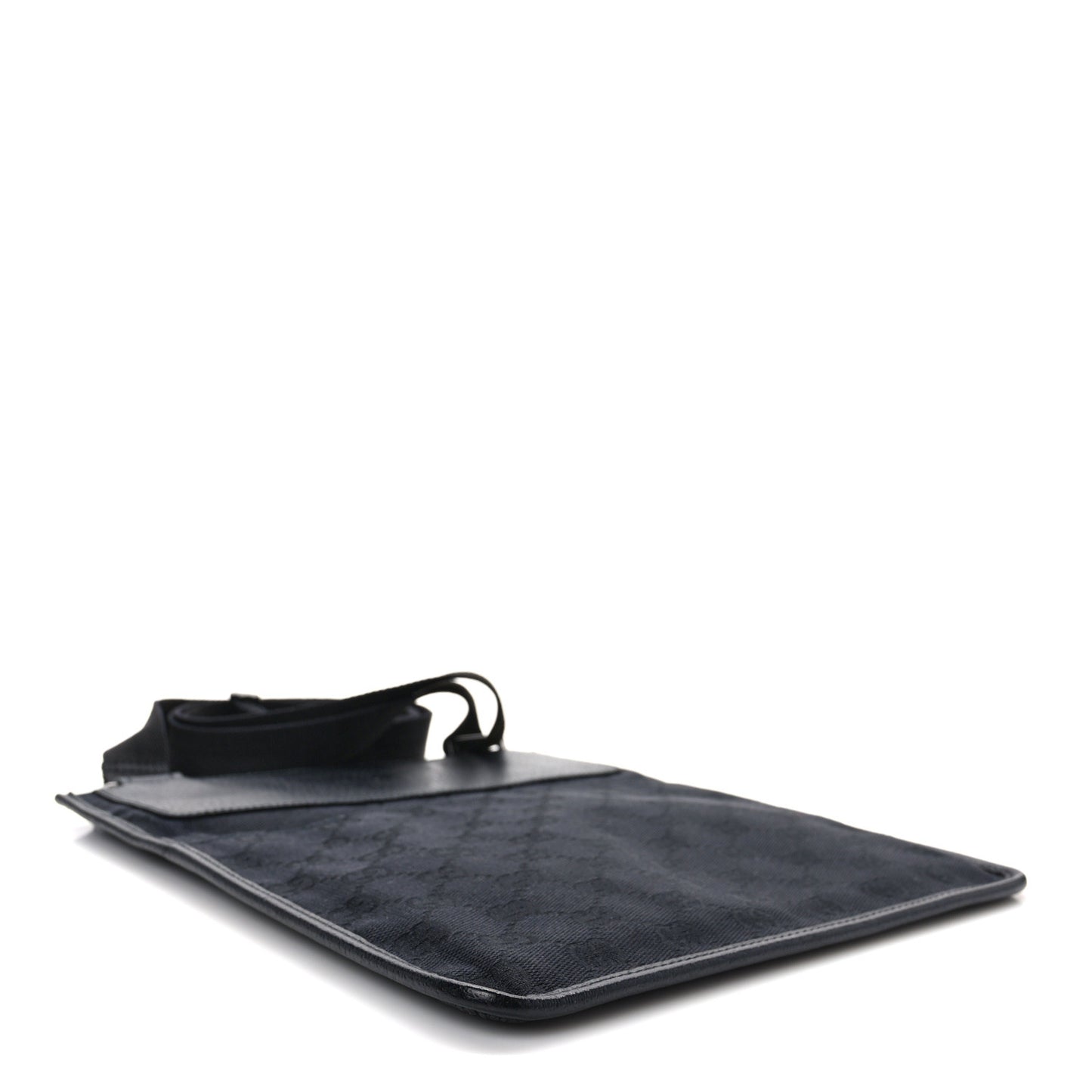 GG Monogram Messenger Crossbody Bag Black