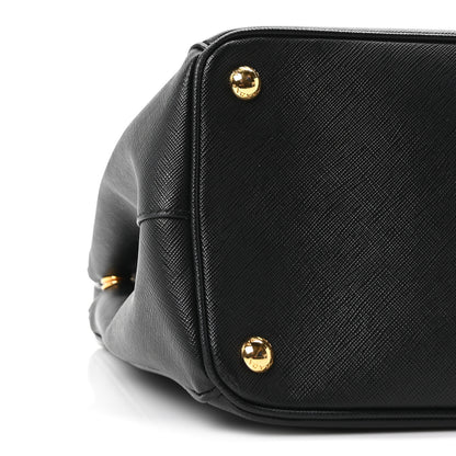 Prada Saffiano Lux Large Galleria Double Zip Tote Black 9 of 10
