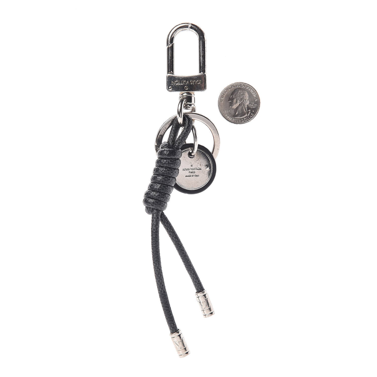 Louis Vuitton Damier Graphite Rope Key Holder 2 of 5