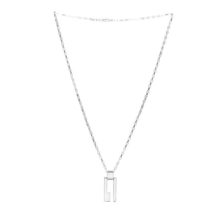 Gucci Sterling Silver Vertical G Pendant Necklace 3 of 5