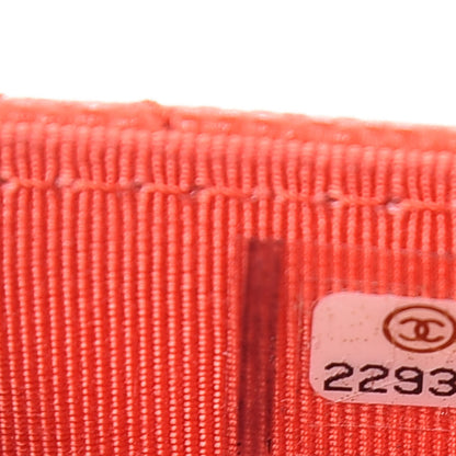 Chanel Caviar Quilted Card Holder Orange 8 of 8
