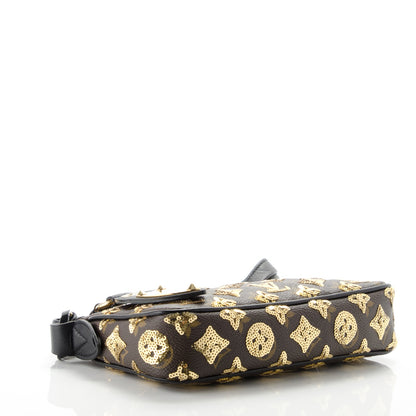 Louis Vuitton Monogram Sequins Eclipse Pochette Gold 4 of 6