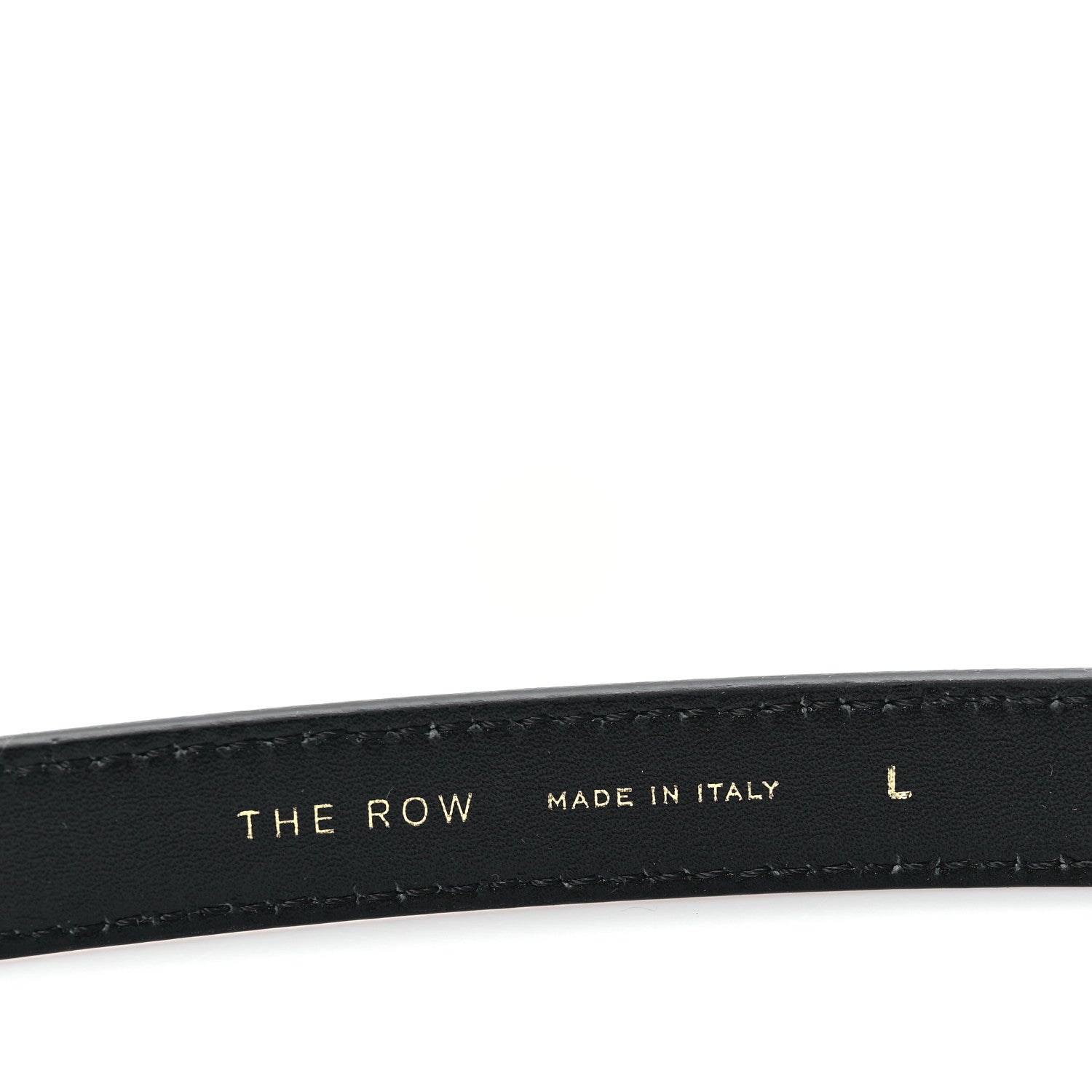 The Row Calfskin Hermine Belt L Black 3 of 4