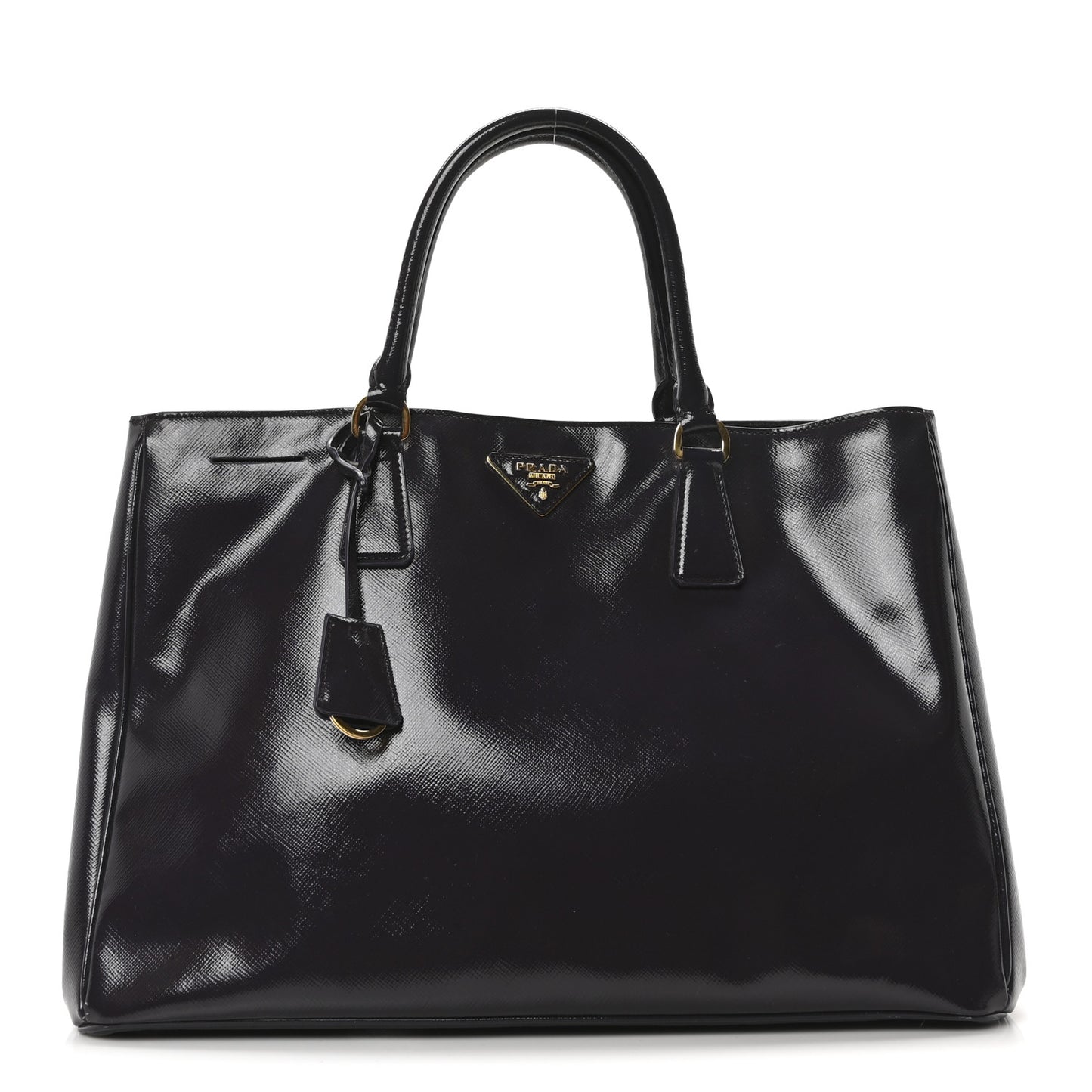 Saffiano Vernice Large Tote Uva