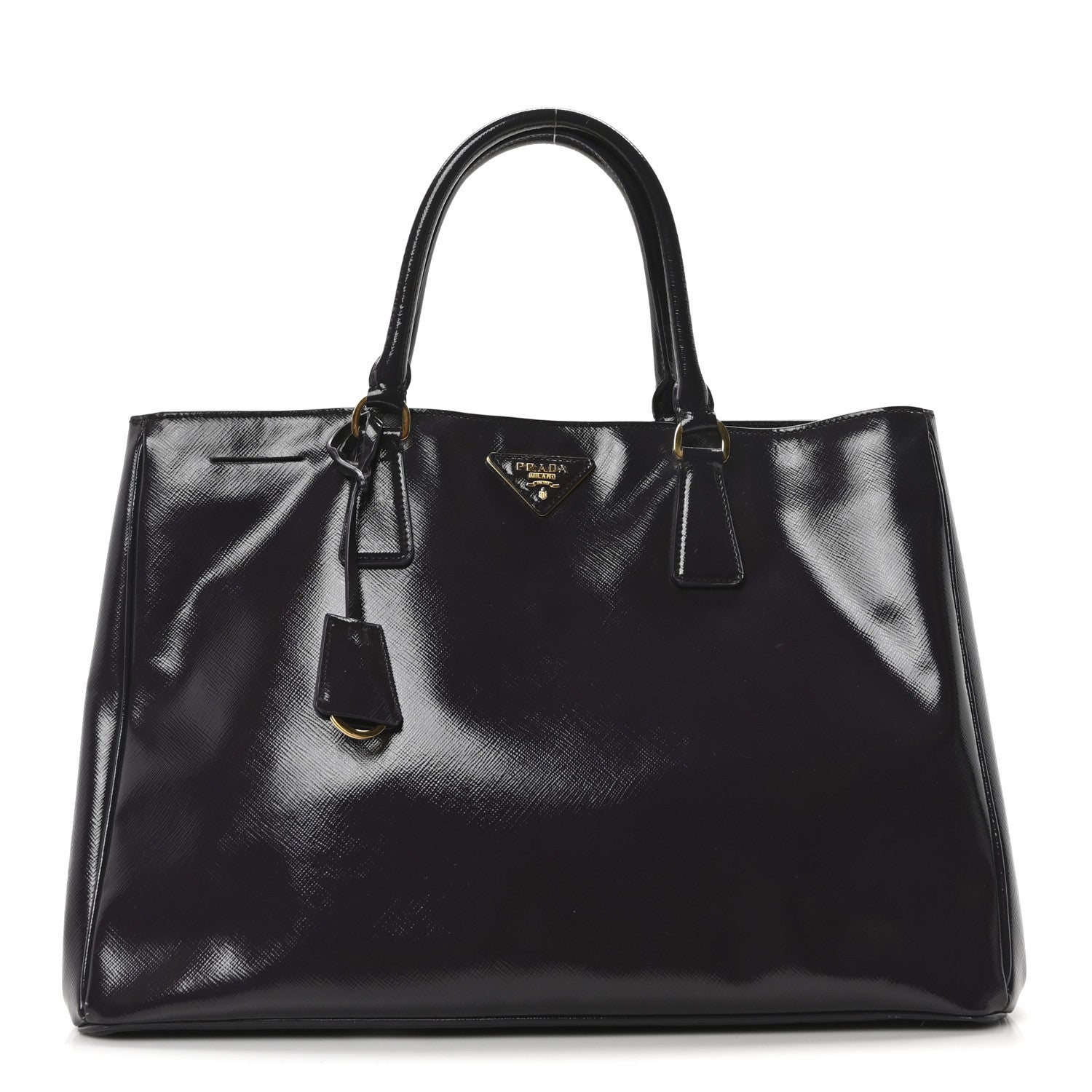 Prada Saffiano Vernice Large Tote Uva 1 of 9