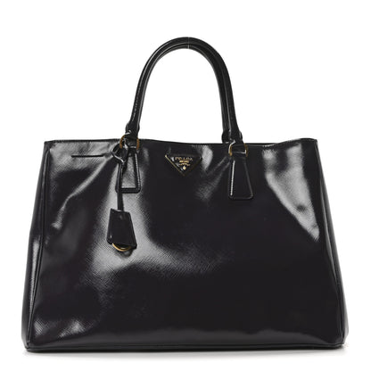 Prada Saffiano Vernice Large Tote Uva 1 of 9