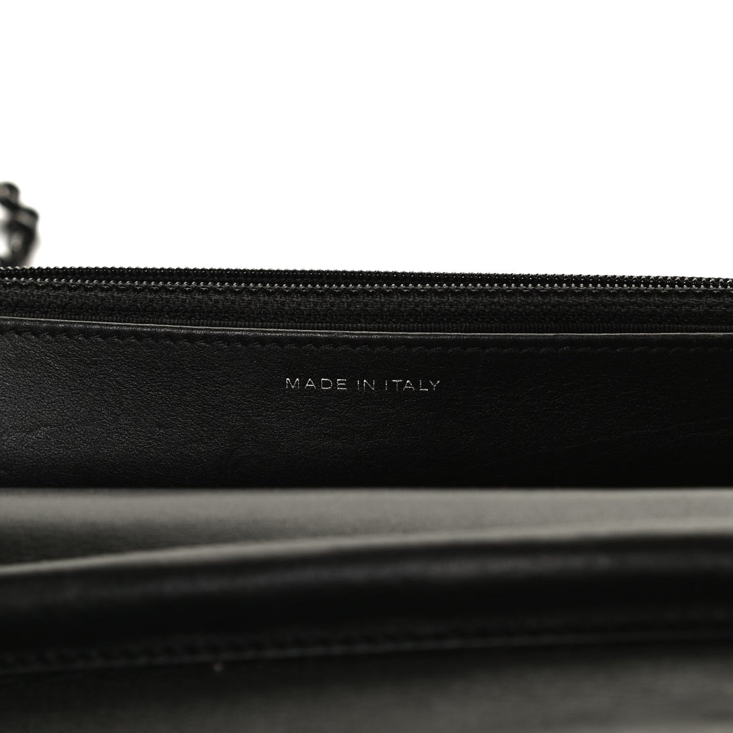 Aged Calfskin Chevron Quilted Reissue Wallet On Chain WOC So Black