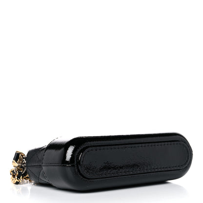 Chanel Patent Goatskin Quilted Small Gabrielle Clutch With Chain Black 4 of 15
