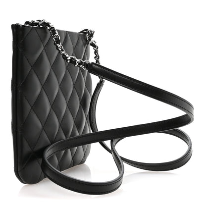 Chanel Lambskin Quilted Uniform Crossbody Bag Black 3 of 11