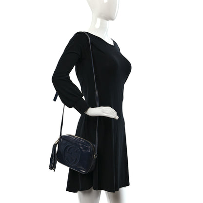 Gucci Vernice Naplack Small Soho Disco Bag Uniform Blue 3 of 14
