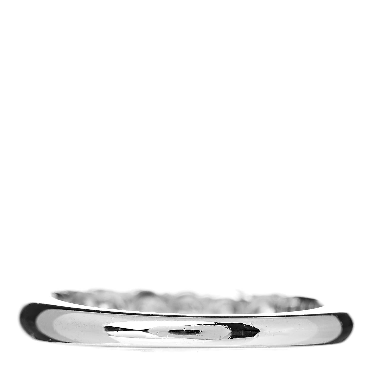 Tiffany Platinum Diamond 3mm Embrace Half Circle Band Ring 49 5 4 of 6
