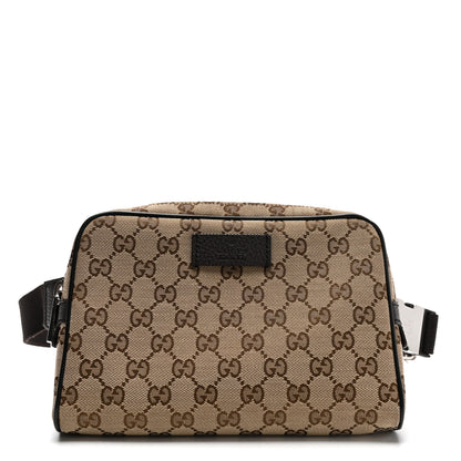 Gucci Monogram Belt Bag Dark Brown 1 of 10