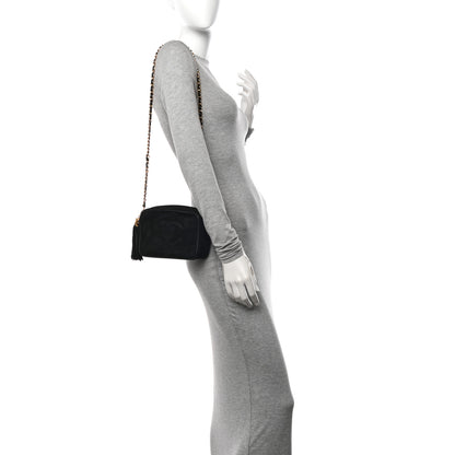 Chanel Suede CC Tassel Camera Case Black 2 of 11