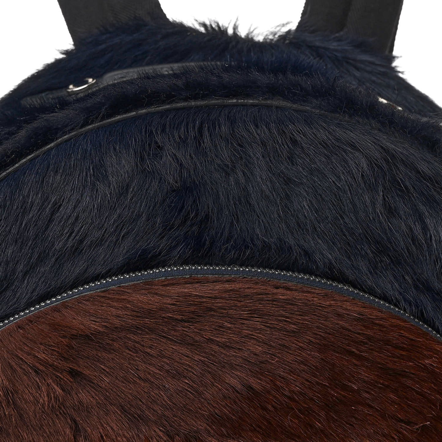 Fox Fur Backpack Brown Blue
