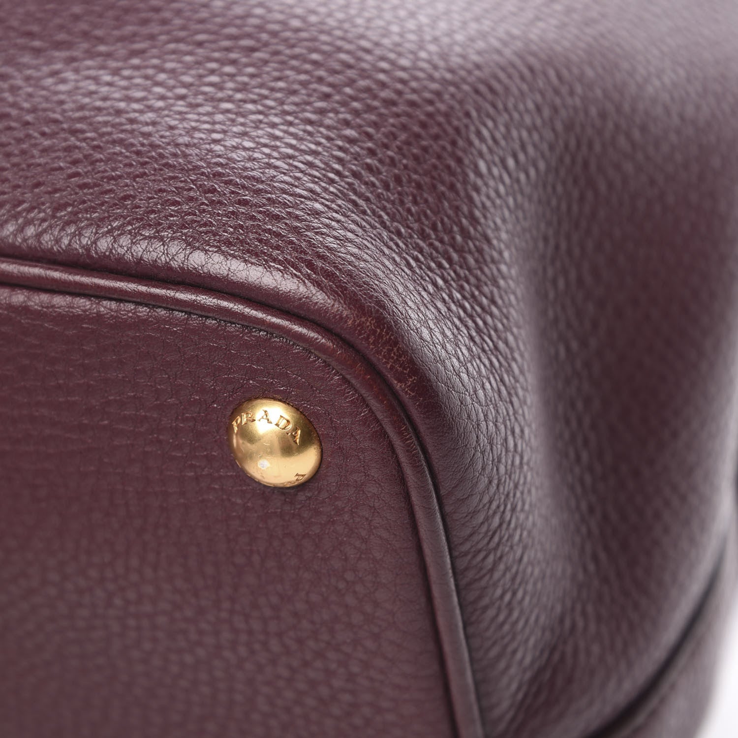 Prada Vitello Daino Tote Granato 12 of 15