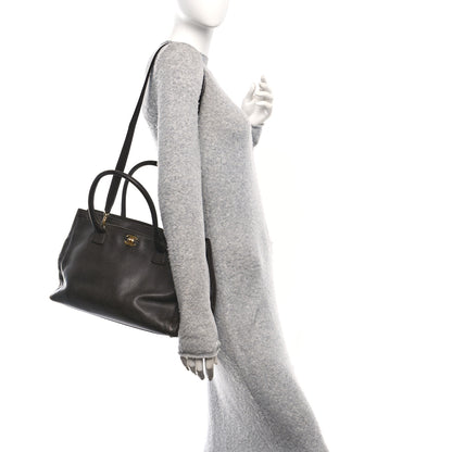 Chanel Calfskin Cerf Executive Shopper Tote Brown 3 of 12