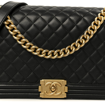 Chanel Lambskin Quilted New Medium Boy Flap Black 8 of 11