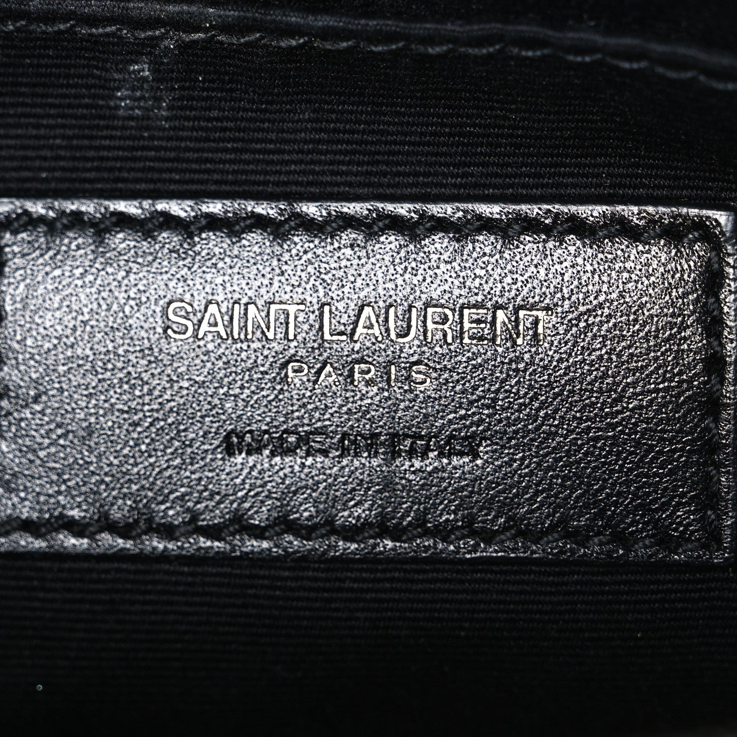 Saint Laurent Calfskin Matelasse Monogram Lou Belt Bag Black 5 of 9