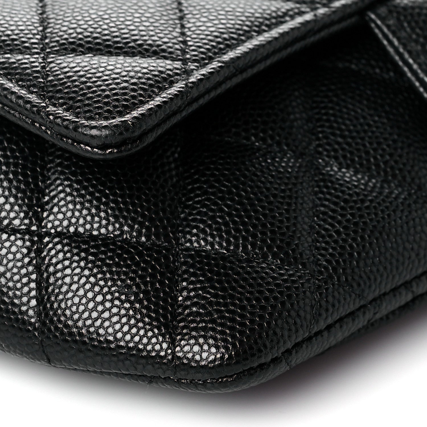 Chanel Caviar Quilted Glasses Case With Chain Black 10 of 12