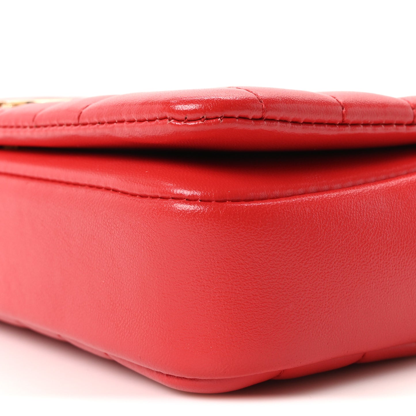 Lambskin Quilted Mini Lola Bag Bright Red