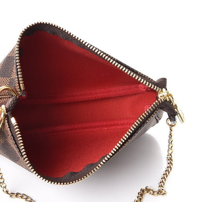 Louis Vuitton Damier Ebene Mini Pochette Accessories 5 of 8