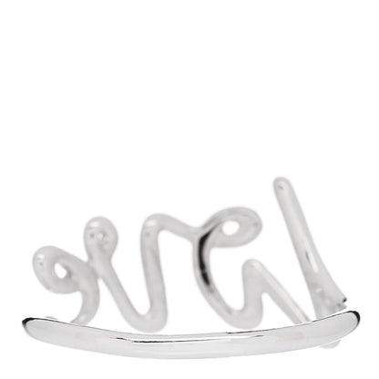 Tiffany Sterling Silver Paloma Picasso Graffiti Love Ring 54 7 3 of 5