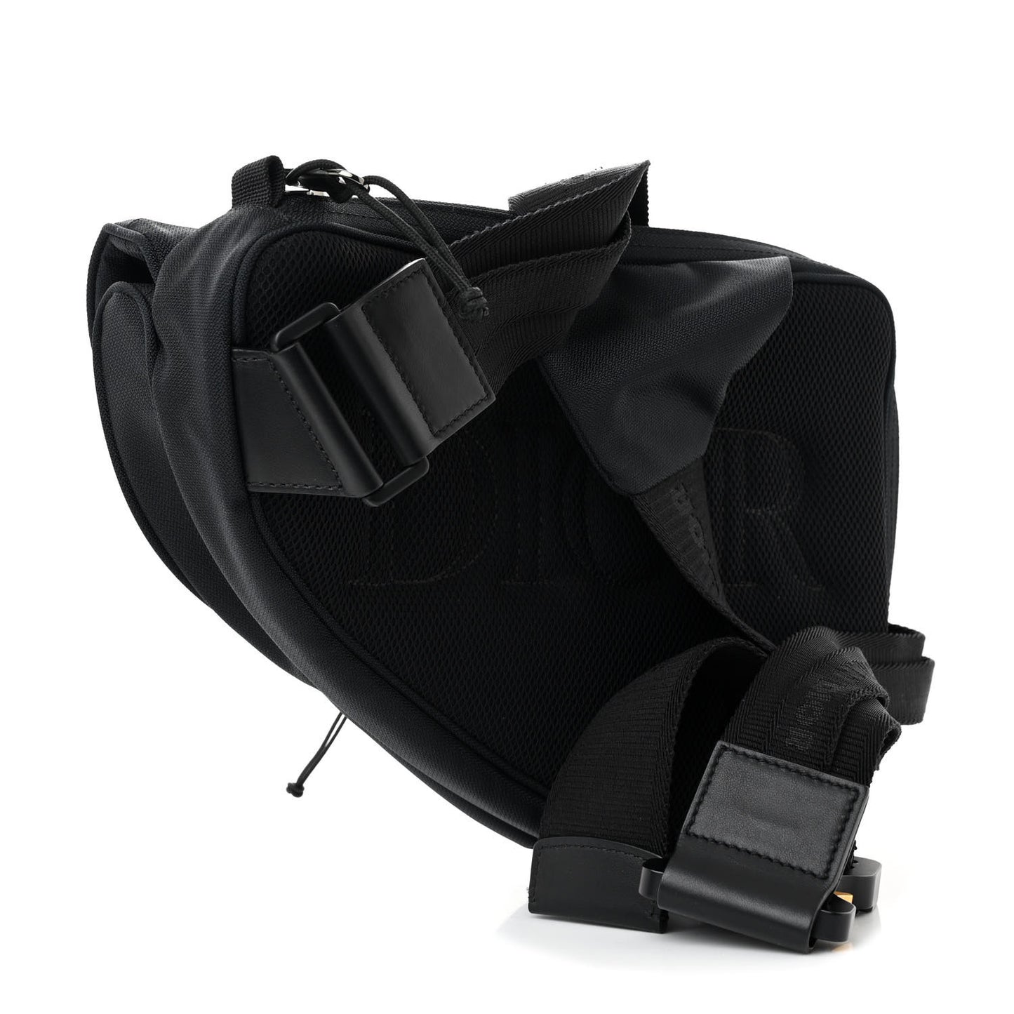 X MYSTERY RANCH Cordura Nylon Calfskin Saddle Messenger Bag Black