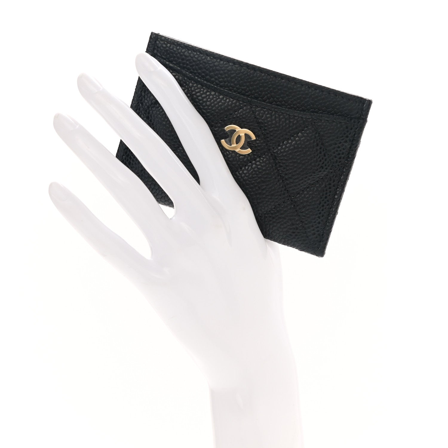Chanel Caviar Quilted Card Holder Black 2 of 9