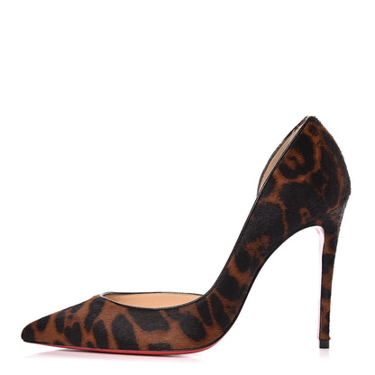 Christian Louboutin Pony Hair Dark Leopard Iriza 100 Pumps 36 Brown 1 of 10