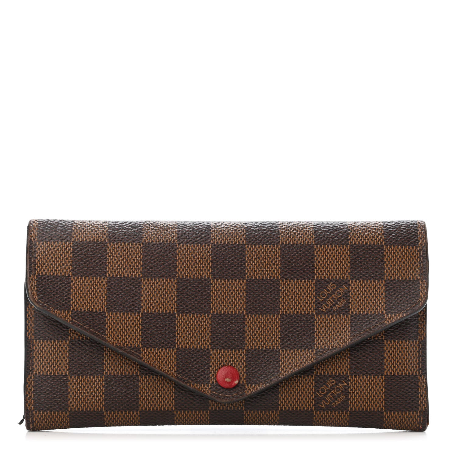 Louis Vuitton Damier Ebene Josephine Wallet Red 1 of 5