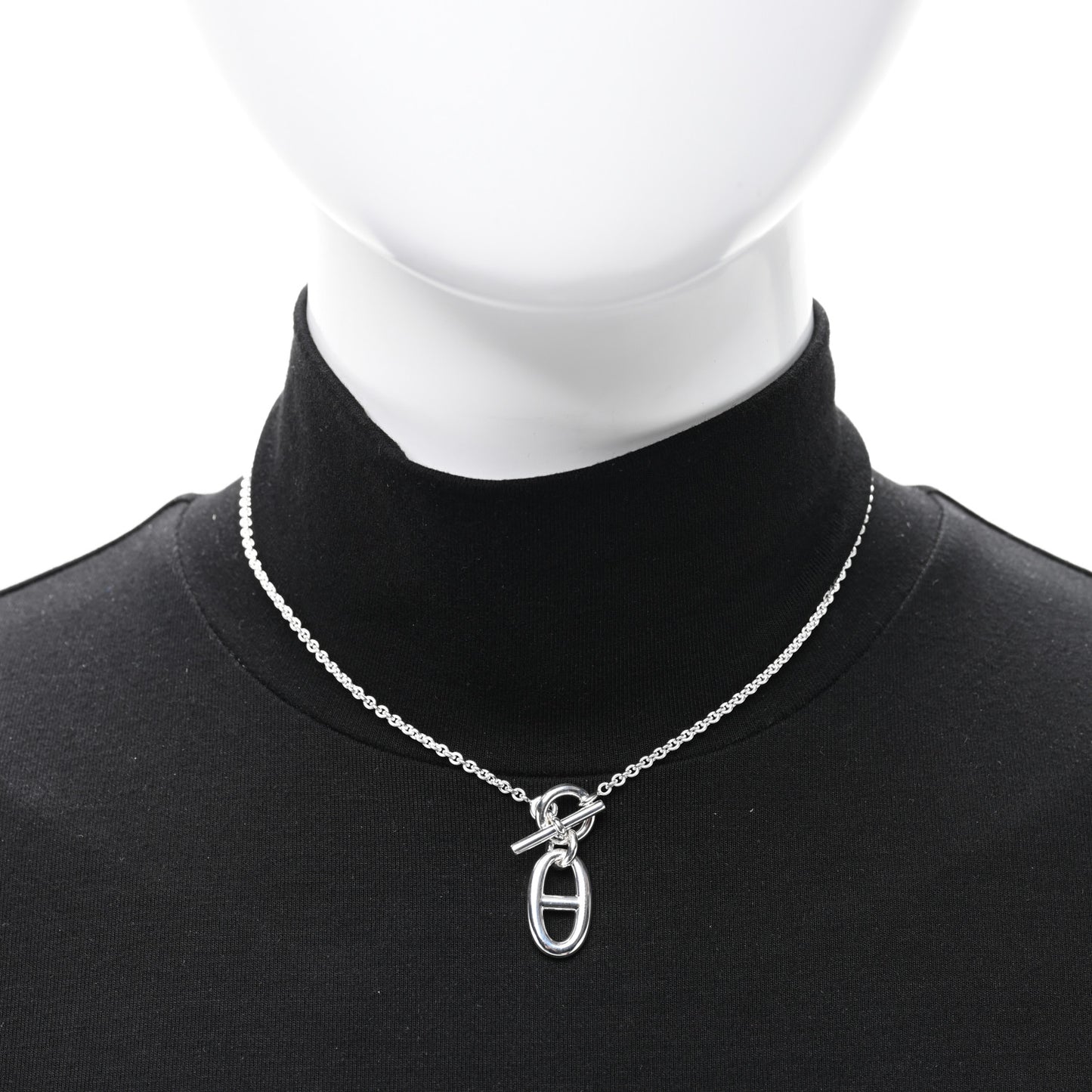 Sterling Silver Amulette Chaine d'Ancre Necklace
