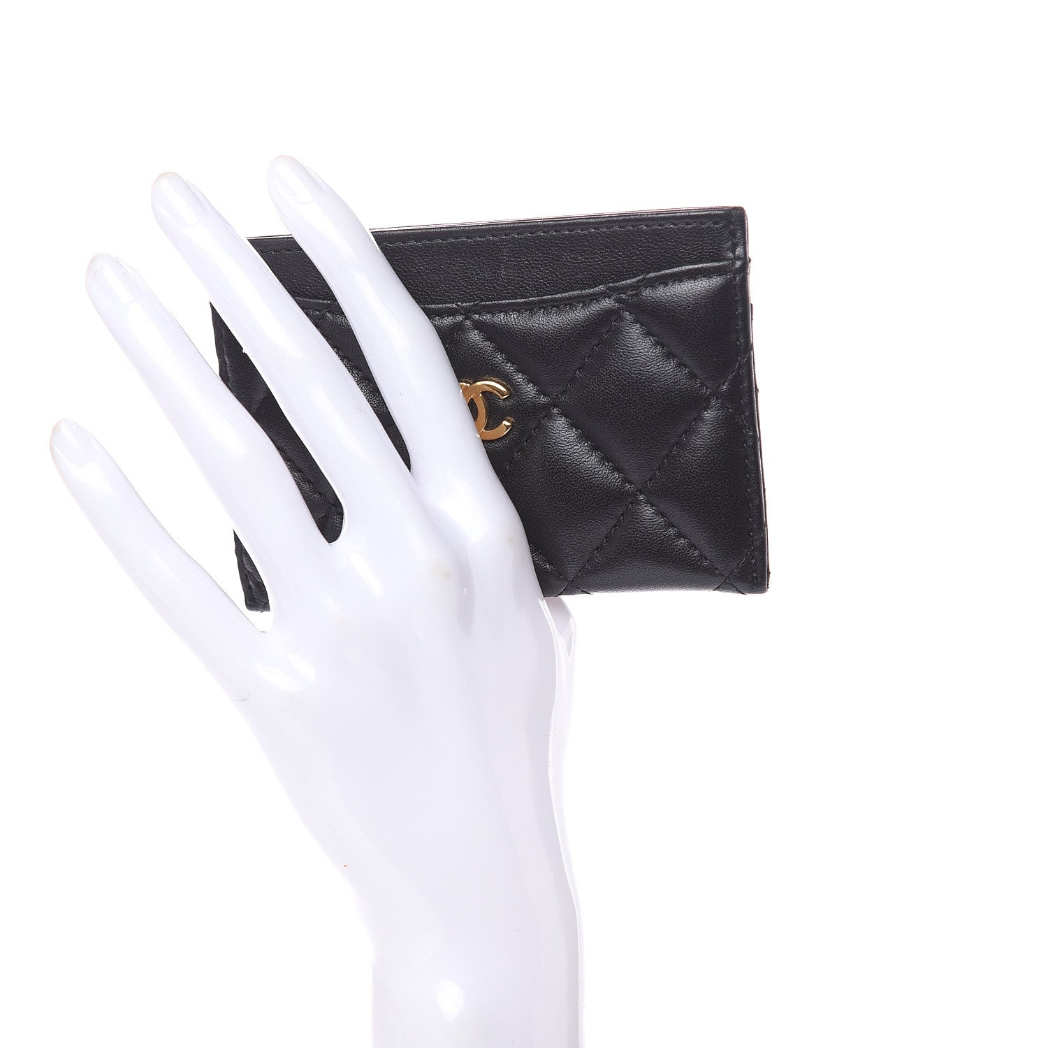 Chanel Lambskin Quilted Card Holder Black 2 of 10