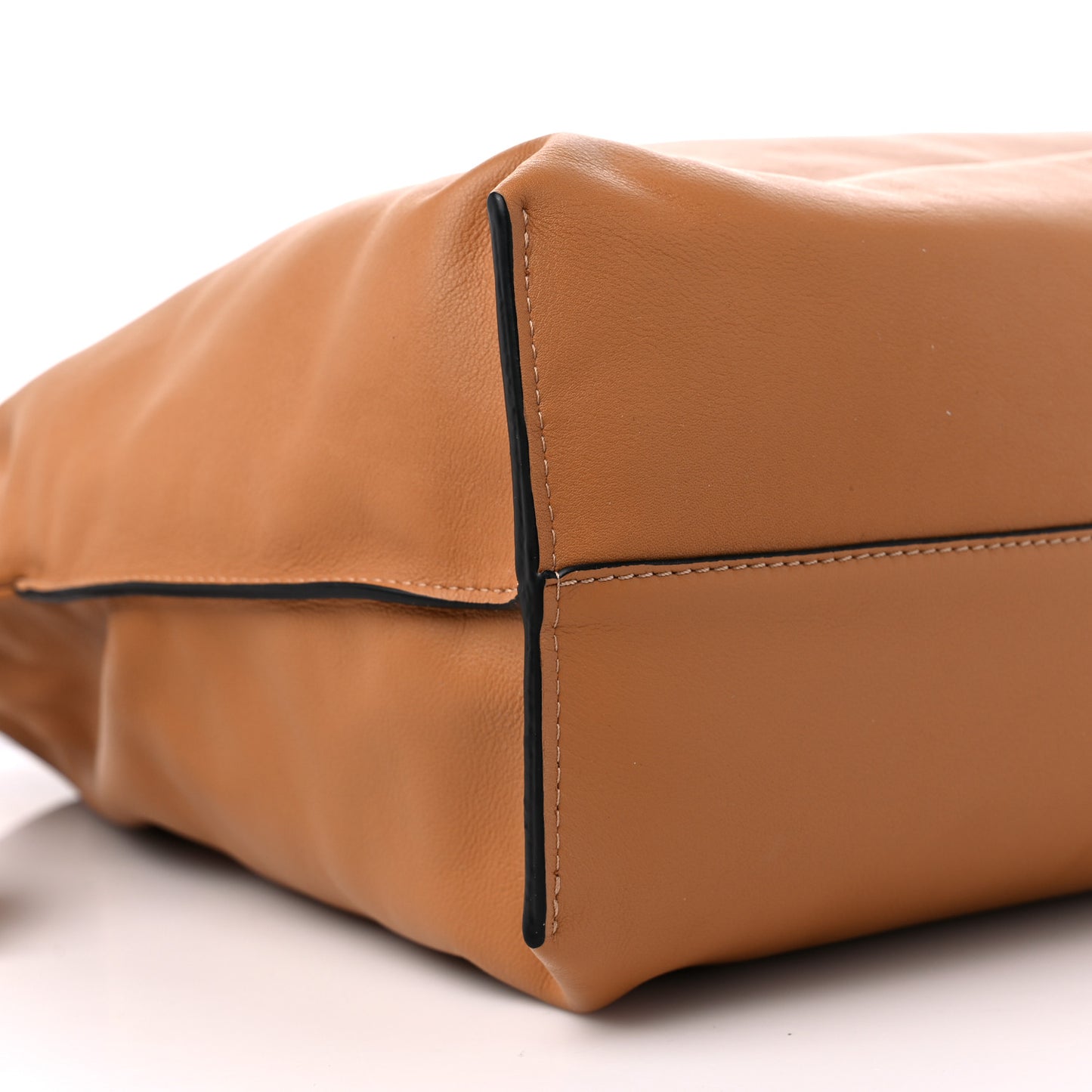 Calfskin Large Flamenco Knot Bag Warm Desert