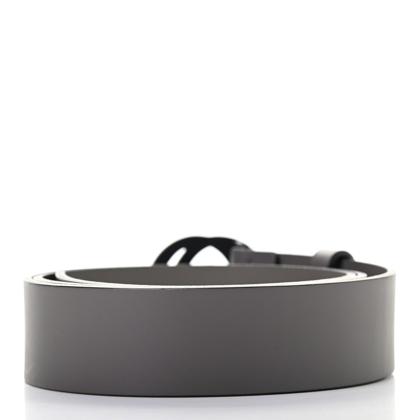 Calfskin Interlocking G 37mm Belt 95 38 Grey