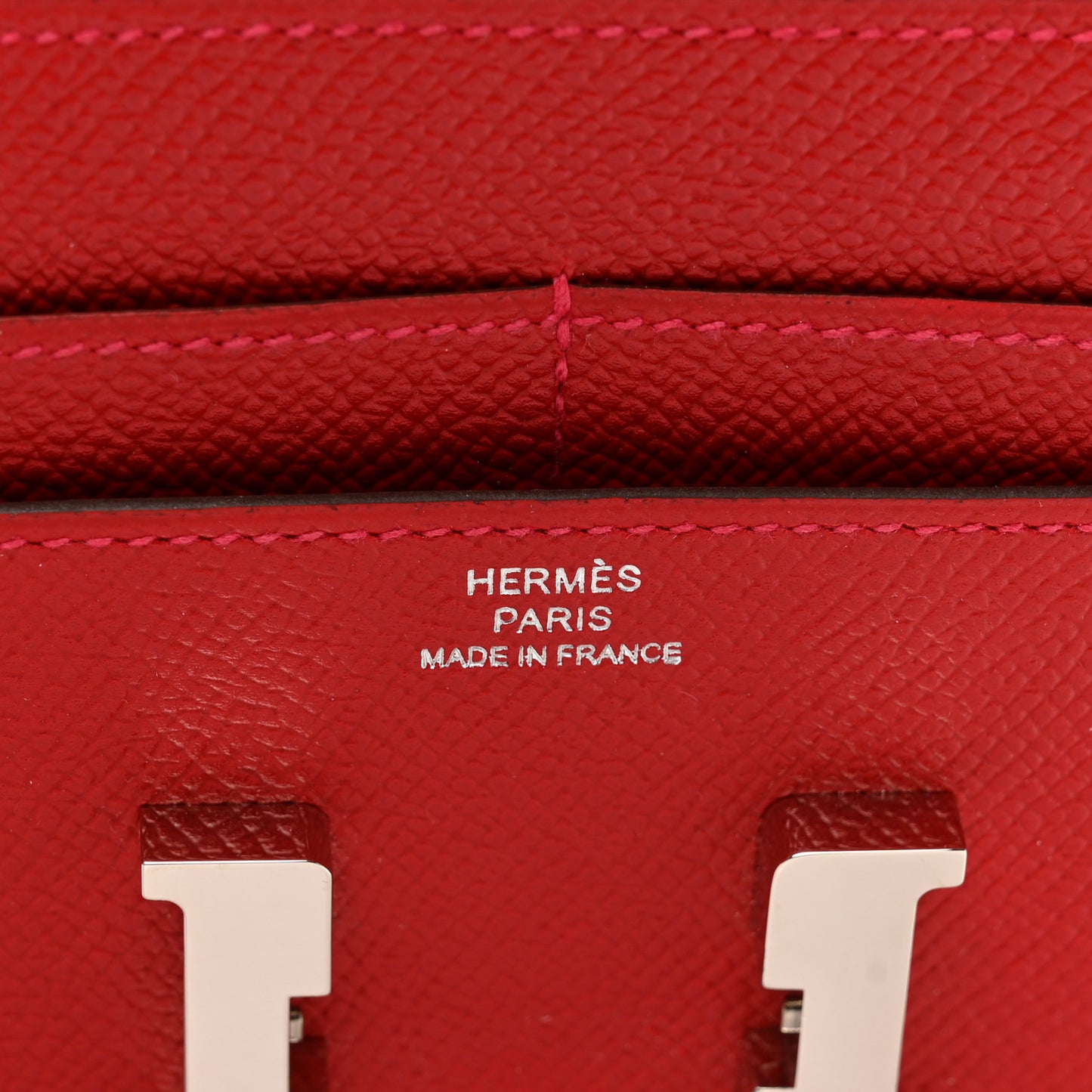 Epsom Constance Compact Passant Wallet Rouge Casaque